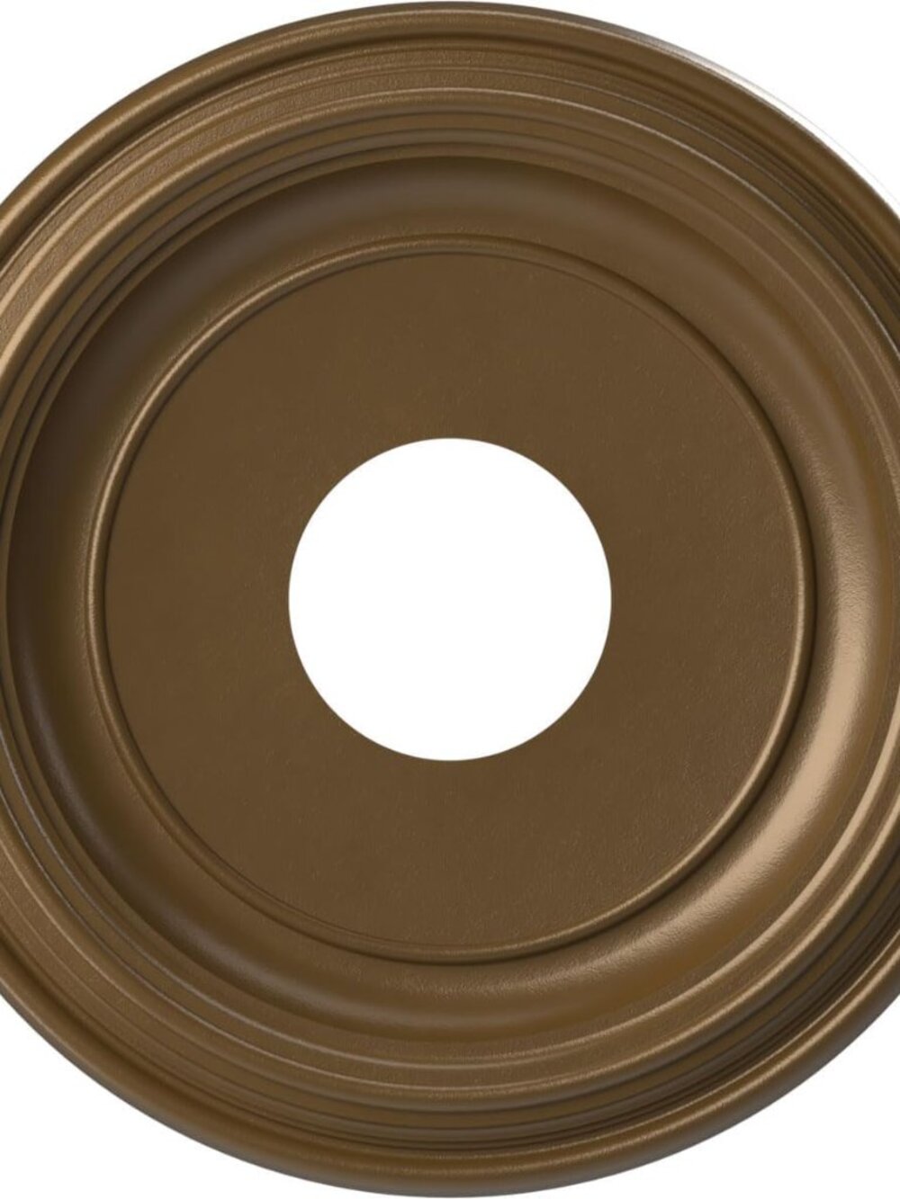 13"OD x 3 1/2"ID x 1 1/4"P Traditional Thermoformed PVC Ceiling Medallion Fits C